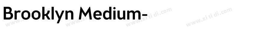 Brooklyn Medium字体转换